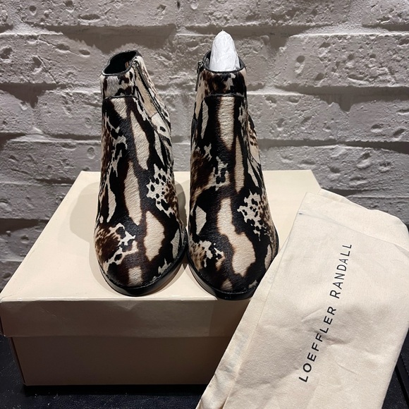 NEW Loeffler Randall Calf Hair Ankle Boots 8 - Picture 3 of 16